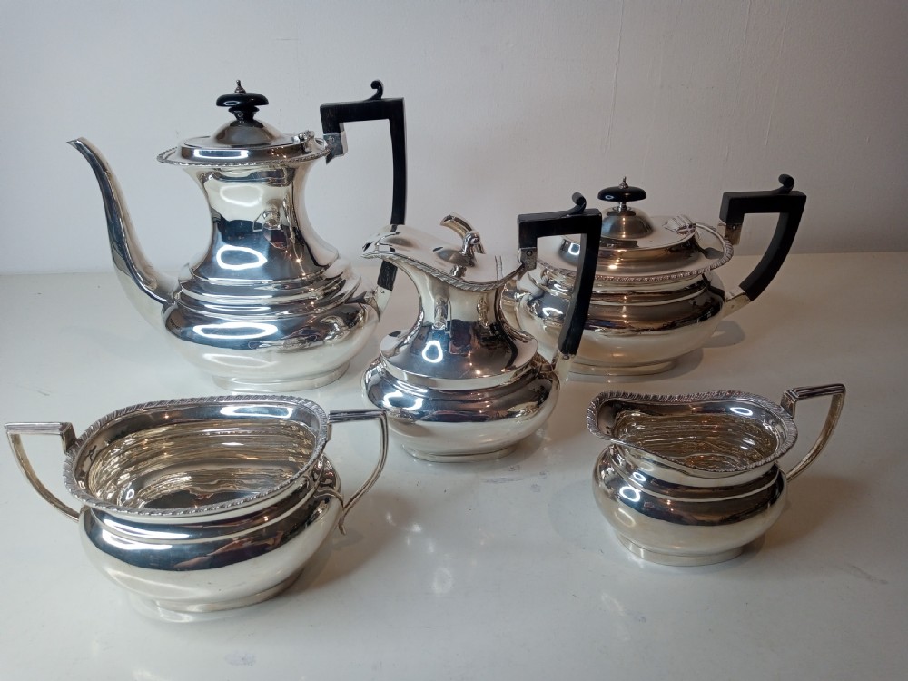 Five Piece Silver Tea and Coffee Set, 1900 View III