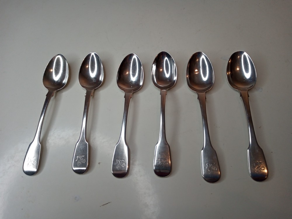 Six Georgian Spoons, Hallmarked London 1821 View II