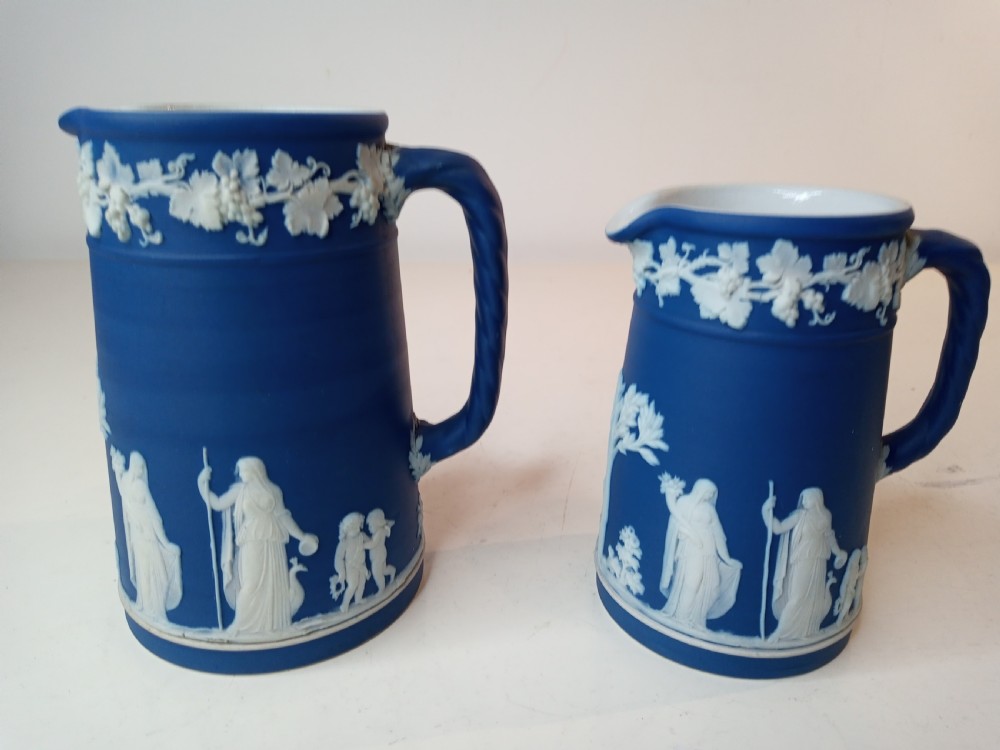 Two Wedgwood Japerware Milk Jugs, 1930's