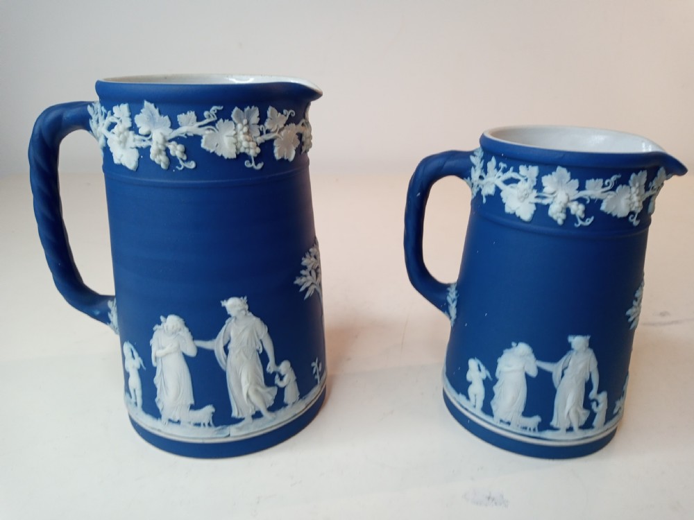 Two Wedgwood Japerware Milk Jugs, 1930's View II
