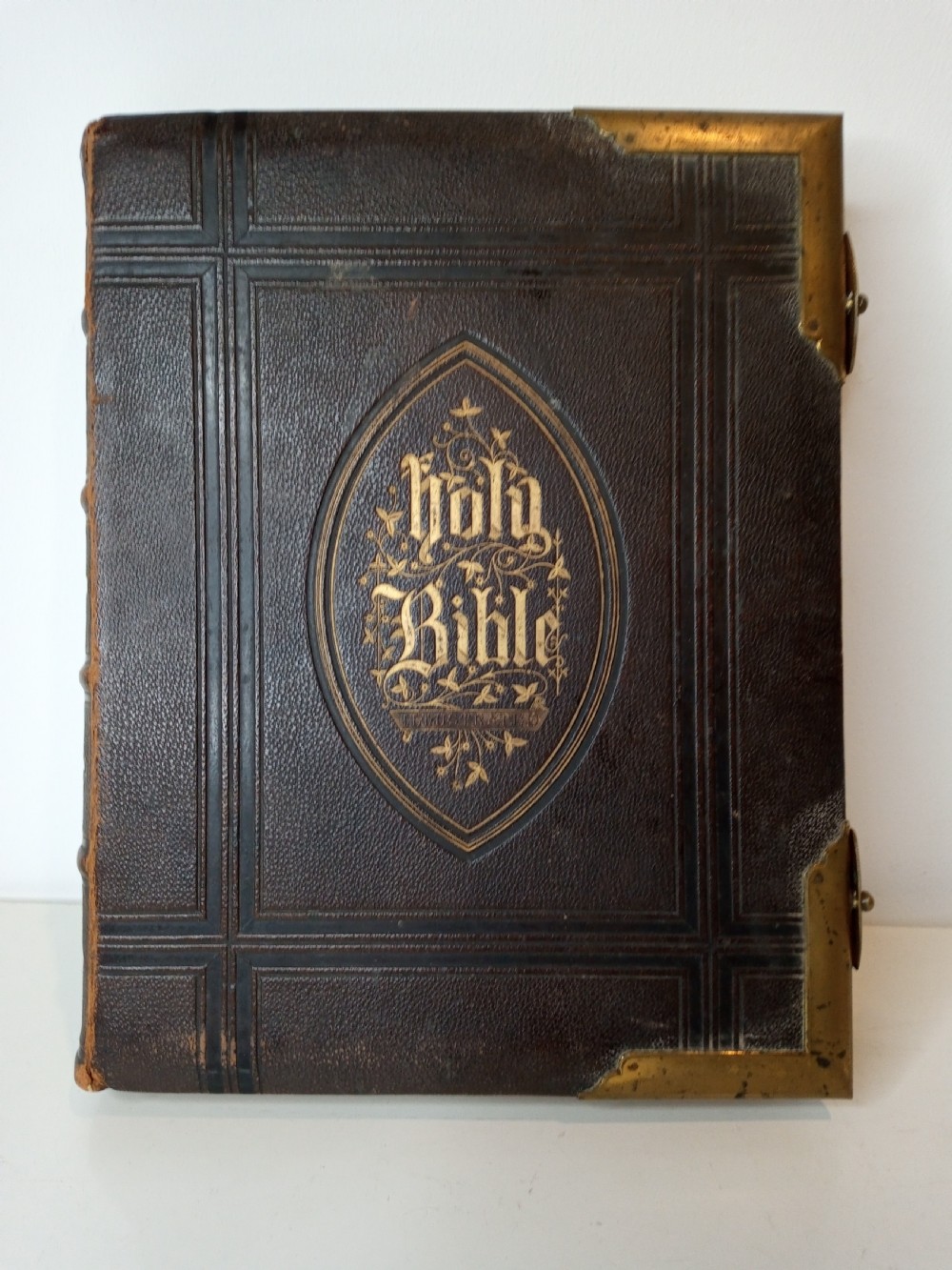 Holy Bible with Brass Clasps, 1874