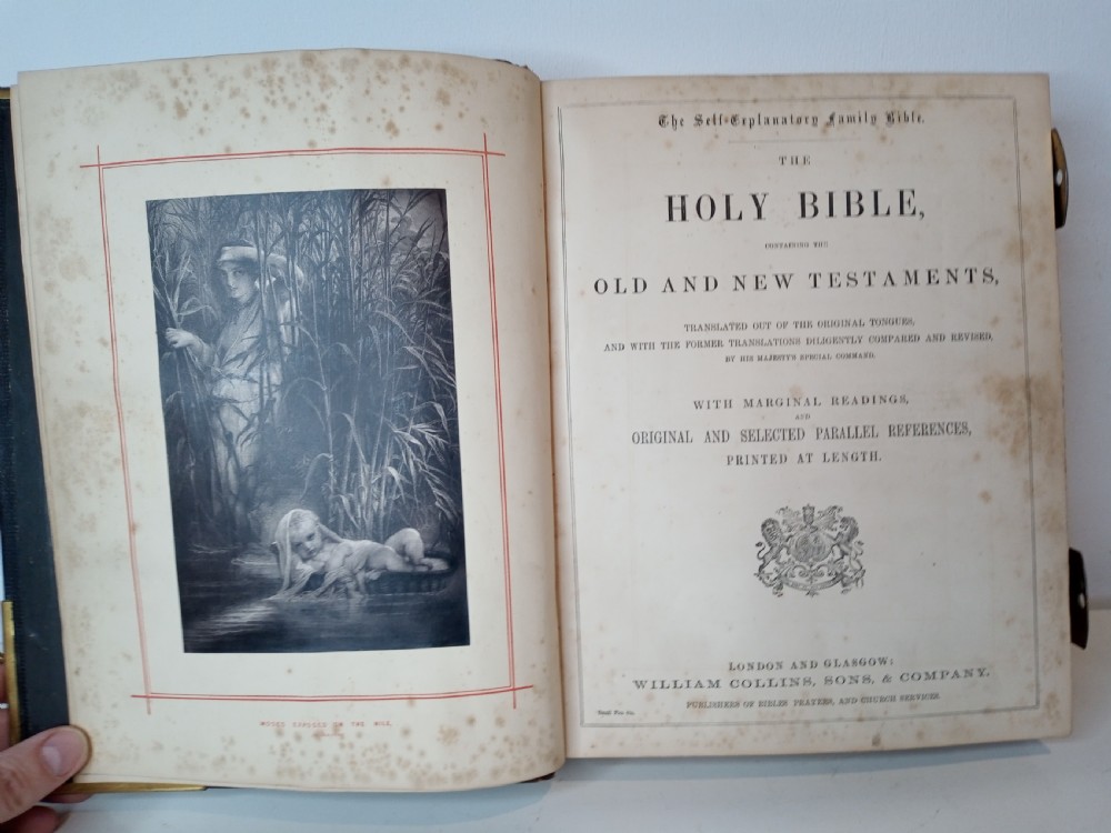 Holy Bible with Brass Clasps, 1874 View V