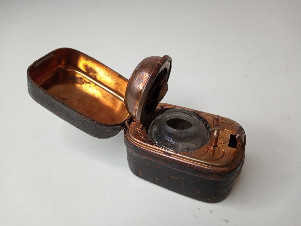Victorian Travel Inkwell  View IV