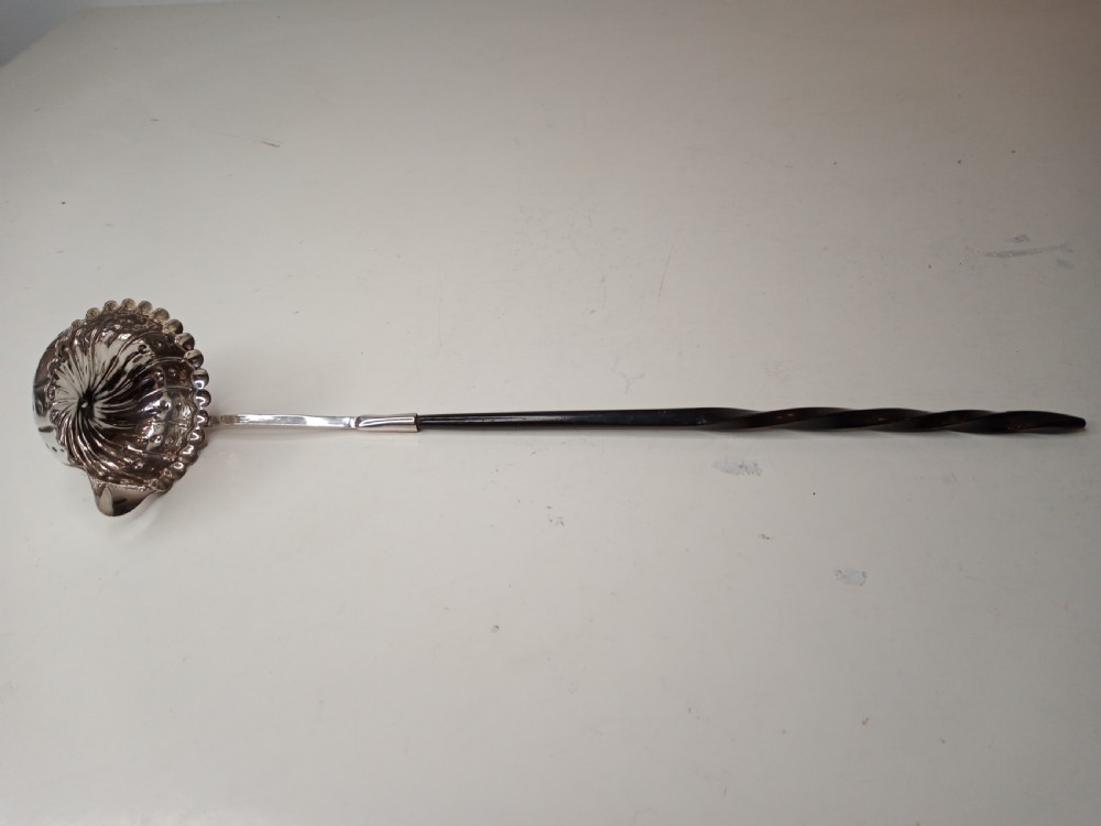 Georgian Toddy Ladle with twisted Whale Bone Handle View V