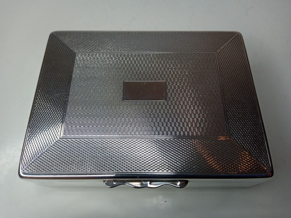 Art Deco Silverplated Cigarette Box View II