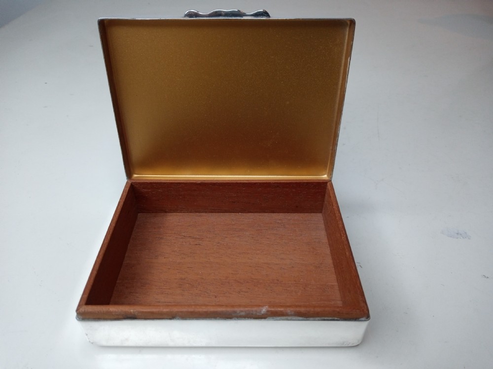 Art Deco Silverplated Cigarette Box View III