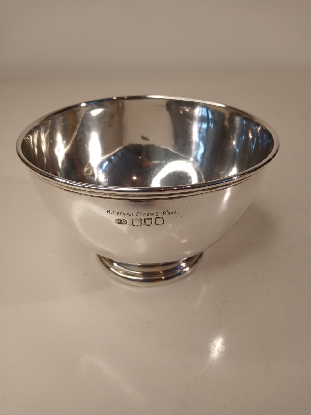 Silver Bowl, Hallmarked London 1904,  View II