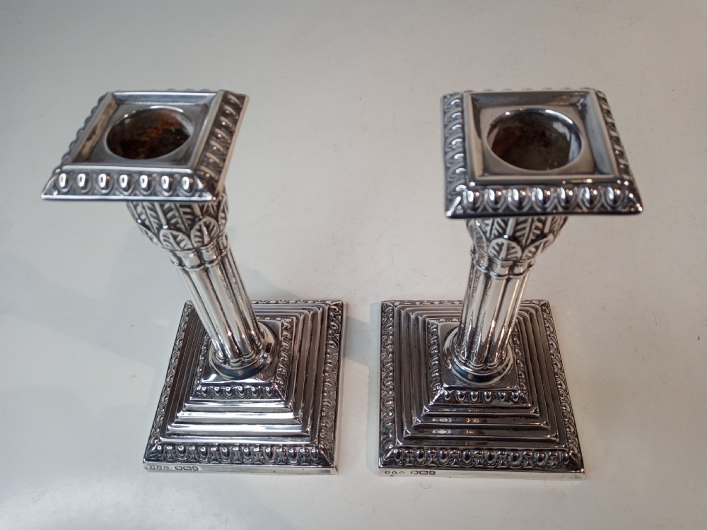 Pair of Silver Candlesticks, 1893 View IV