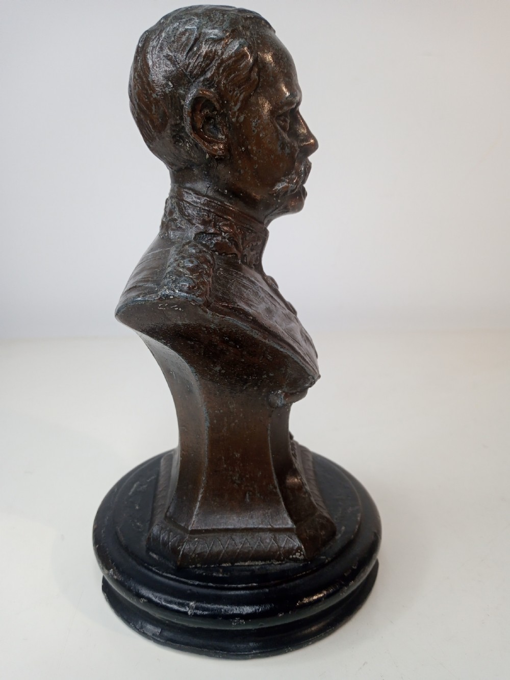 Early 1900's Bronzed Spelter Bust of Earl Roberts View IV
