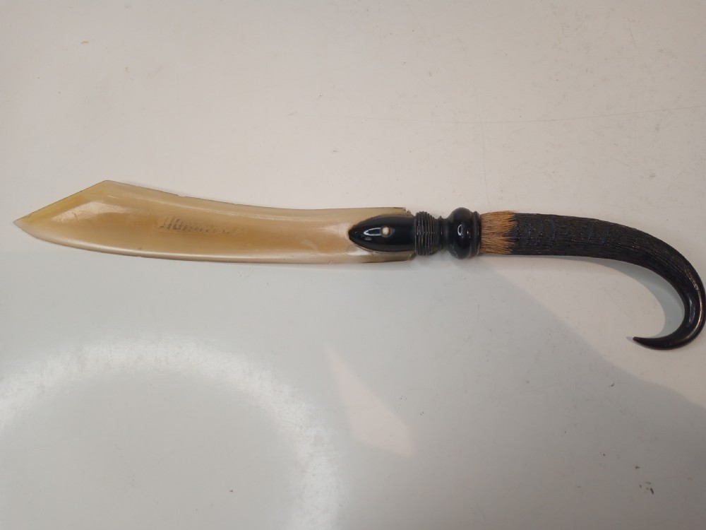 Early Edwardian Letter Opener made from an Ibex,