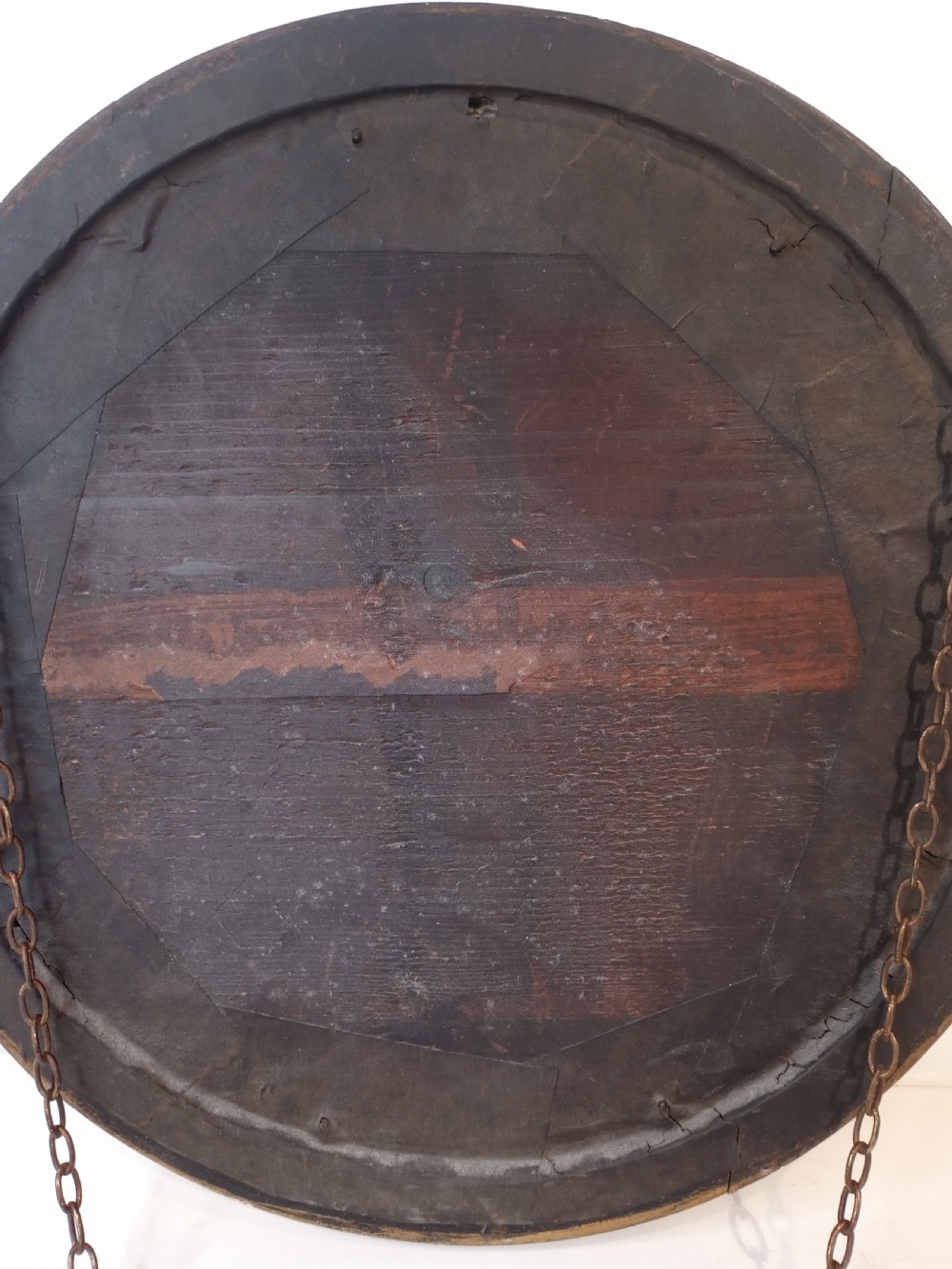 18th century Sepia Print in gilded round frame  View V