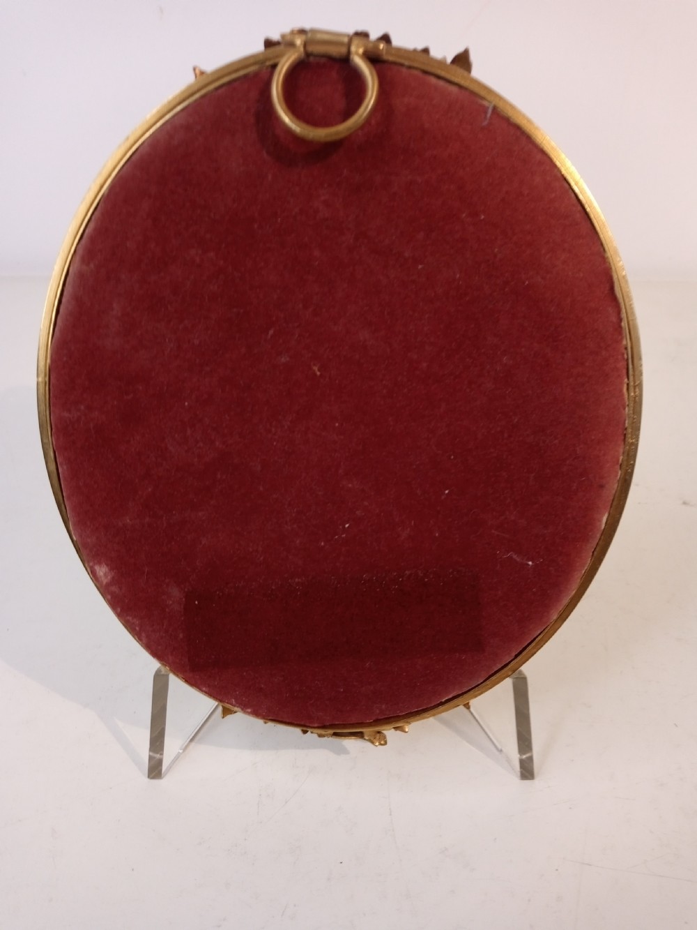 Miniature Oil-painting in gilded metal frame View III
