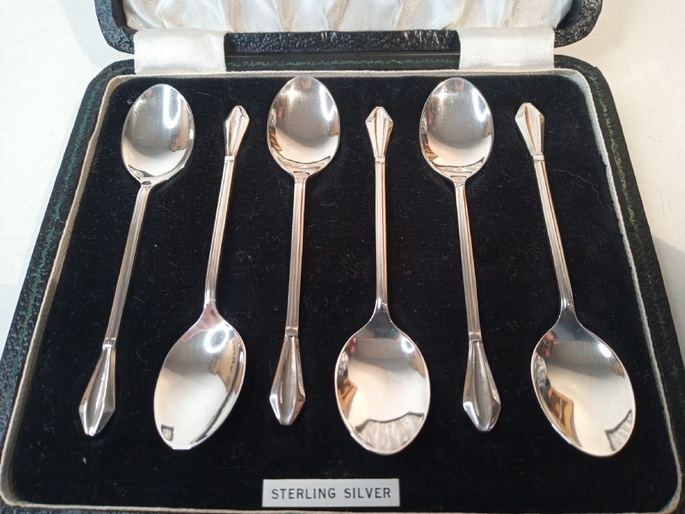 Set of six Silver Spoons, Hallmarked 1963. View II