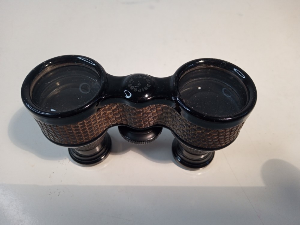 Early 1900's Lizard Skin German Opera Glasses View VIII