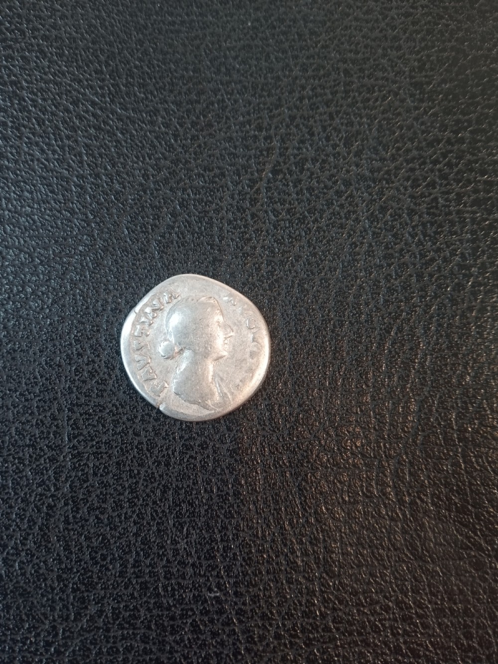 Silver Roman Dinarius, Empress Faustina ca 161-170 AD