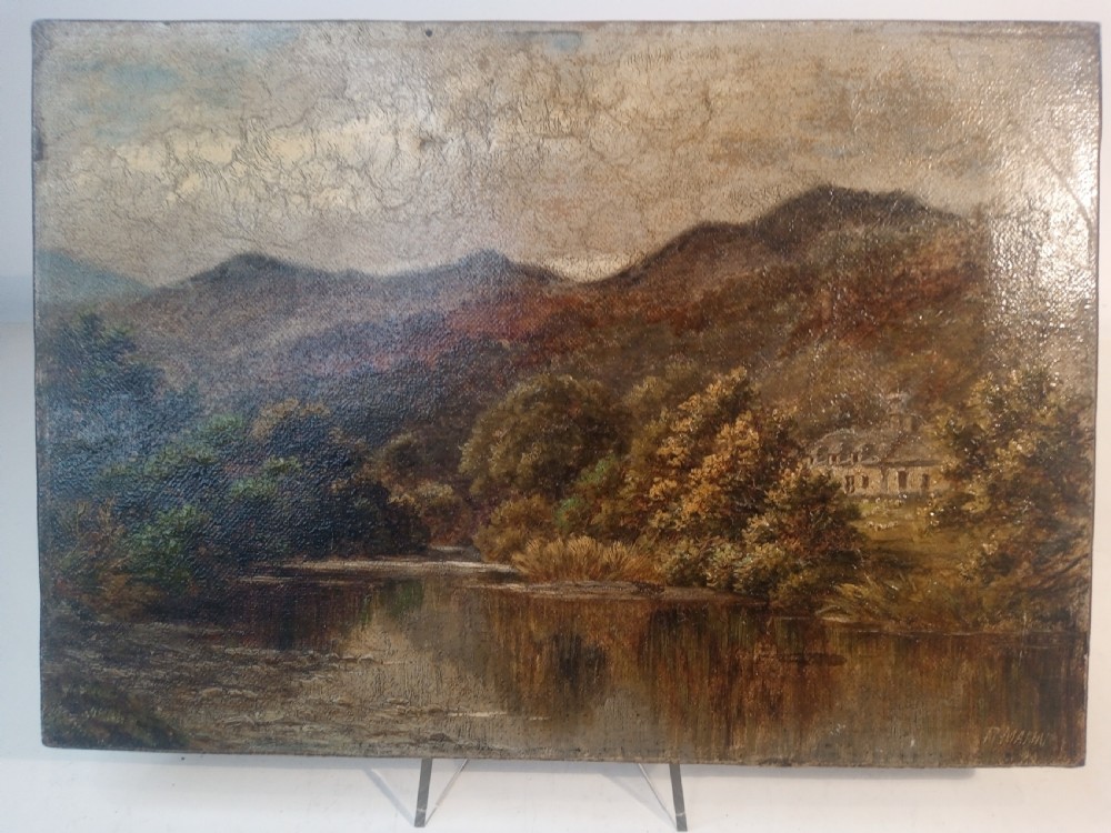 1880's Oil-Painting, Wales, by Robert Mann
