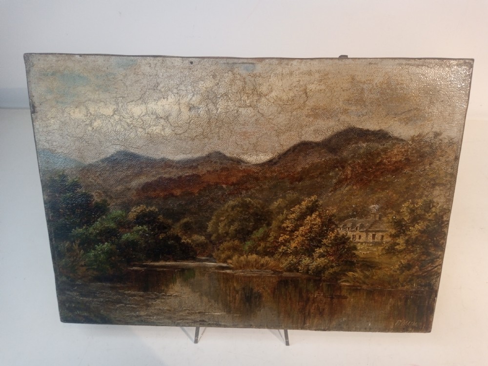1880's Oil-Painting, Wales, by Robert Mann View II