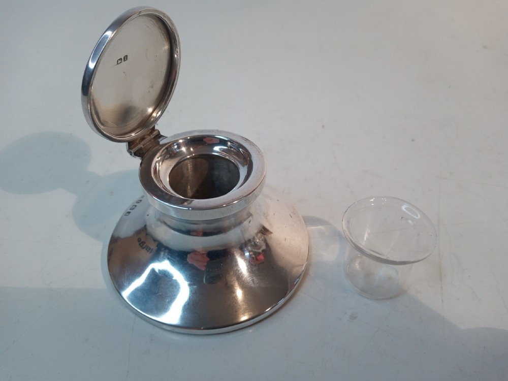  Silver Capstan Inkwell 1919 View V