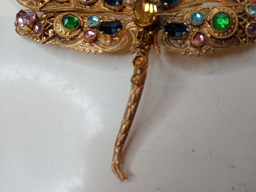 Art Deco, Dragonfly Brooche, Neiger Brothers View IV
