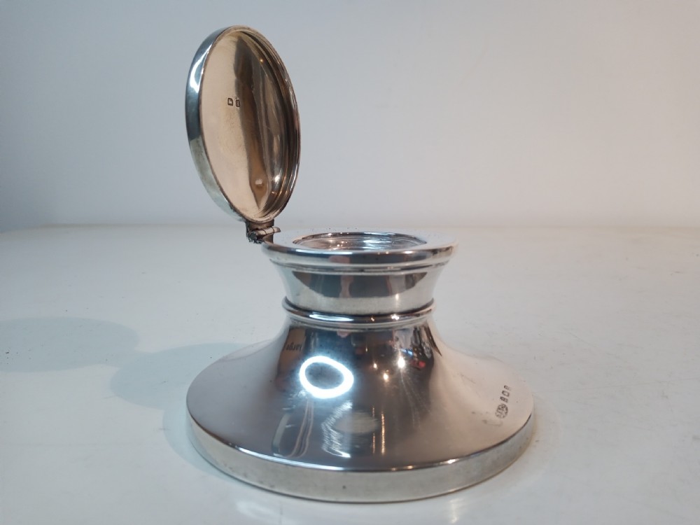 Large Silver Inkwell 1932