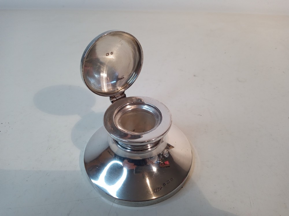 Large Silver Inkwell 1932 View II