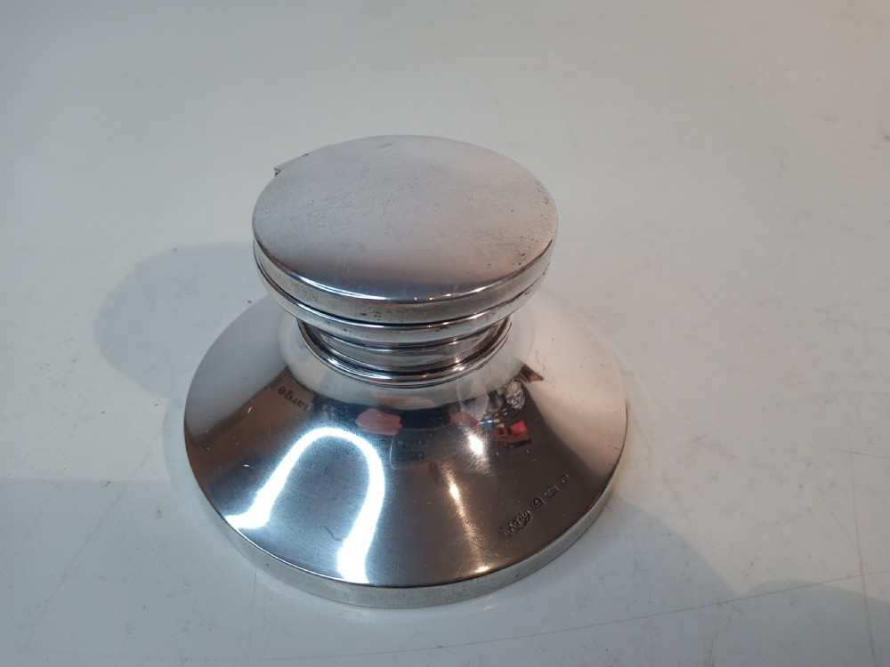 Large Silver Inkwell 1932 View IV