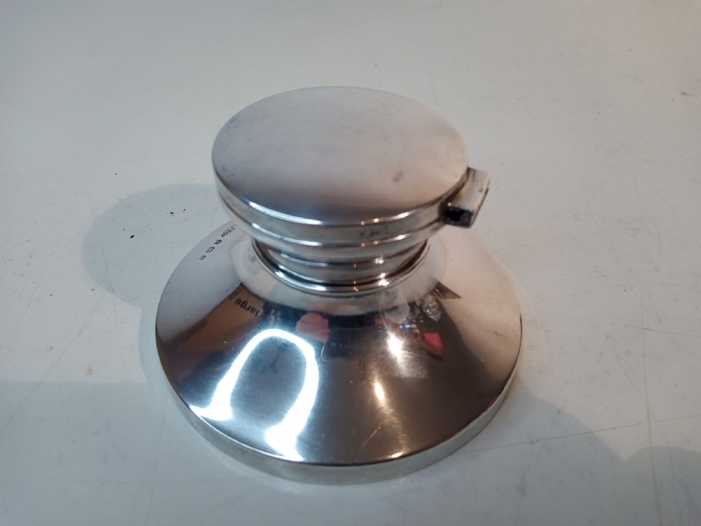 Large Silver Inkwell 1932 View V