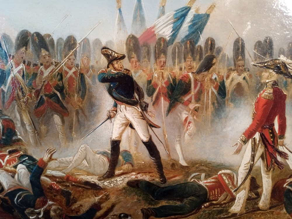 Original Oil Painting, Battle of Waterloo View III
