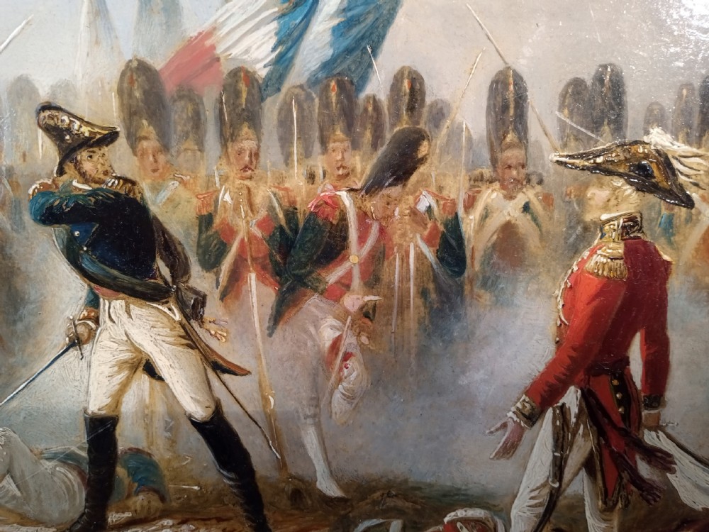Original Oil Painting, Battle of Waterloo View IV