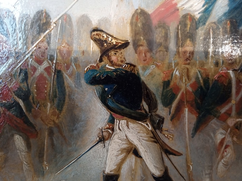 Original Oil Painting, Battle of Waterloo View V