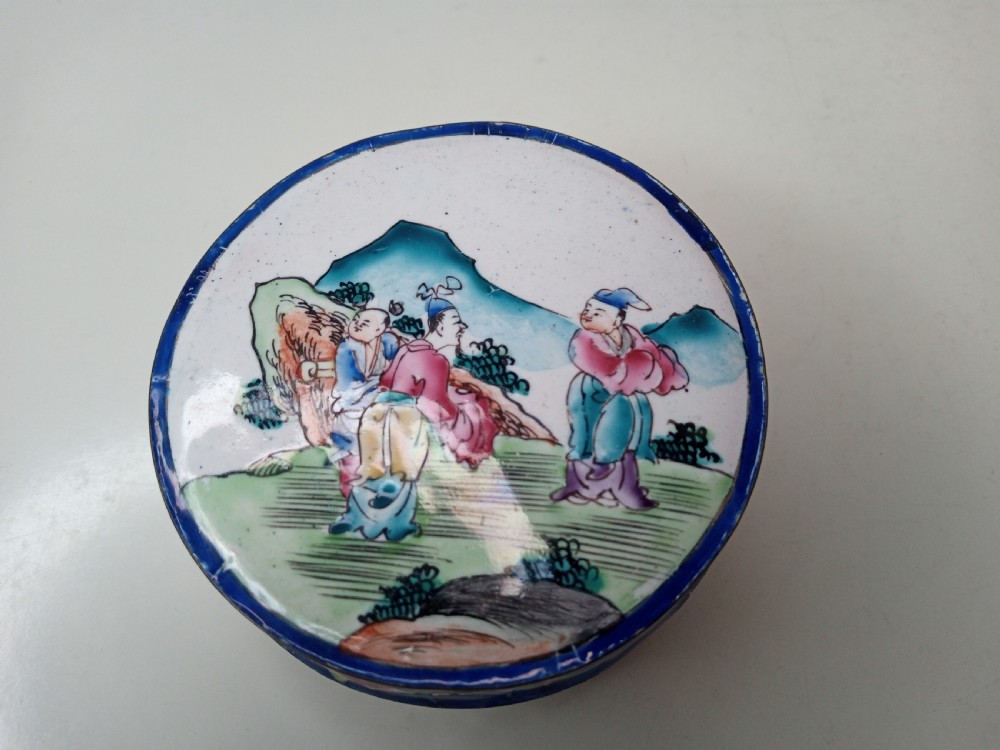 Qing Dynasty Enamel Box View II