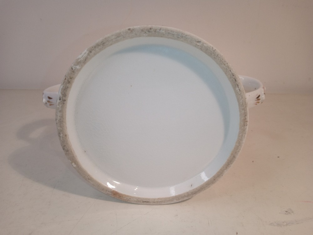  Large, hand painted Love Handle Mug from the 1850's View VI