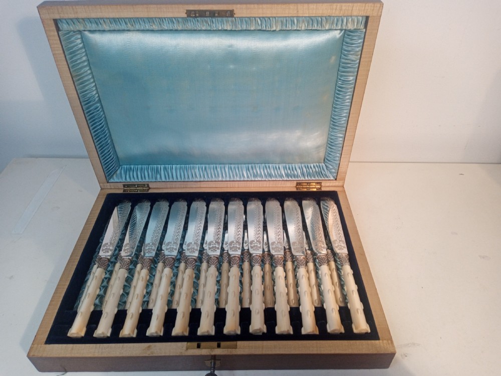 Twelve Piece Fish Fork and Knife Set