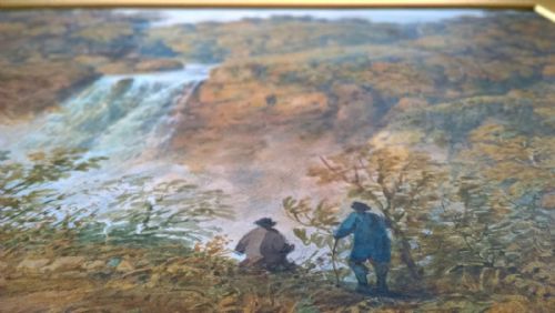 JOHN PEARSON 1799 SIGNED 18TH CENTURY ORIGINAL ANTIQUE ENGLISH WATERCOLOUR PAINTING LONG GILL WATERFALL HORTON CRAVEN YORKSHIRE LANDSCAPE - ADDITIONAL PHOTO 7
