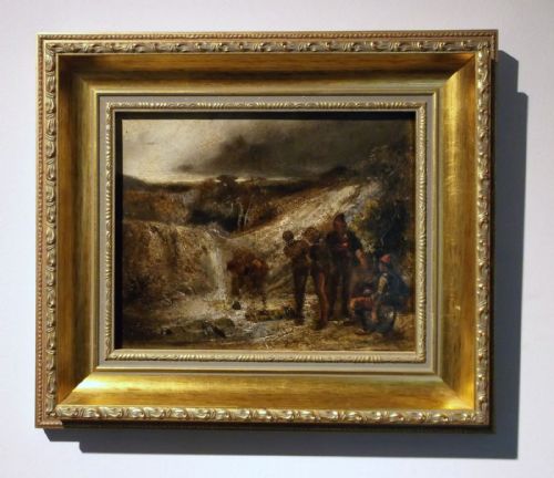fig 1. Attrib. Frederick Weekes (fl.1854-93) Fallen Among Thieves Original Oil Painting