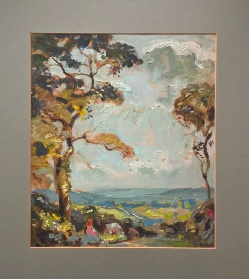 Joseph Terry York Original Oil Painting Summer Landscape Christies Provenance
