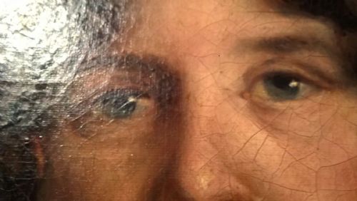 fig 2. 19th Century Original English Oil Painting on canvas Portrait of a Victorian Lady with Provenance Glenside House Saltburn