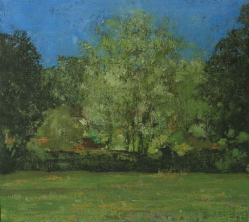 Rudolf Helmut Sauter Signed Original Early 20th Century Framed Pastel Painting the Buttercup Meadow Landscape