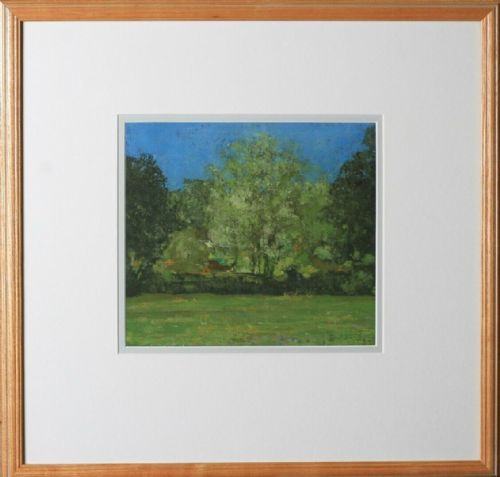 fig 1. RUDOLF HELMUT SAUTER Signed original Early 20th Century Framed Pastel Painting The Buttercup Meadow Landscape