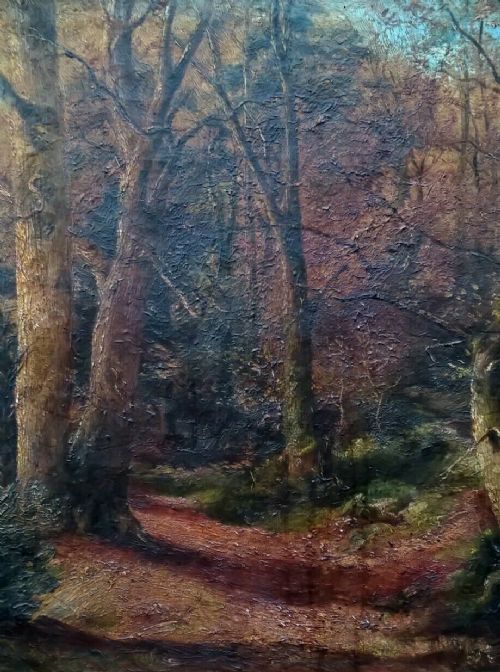 fig 1. ELINOR MAY CONSTABLE Original Oil Painting Wooded Autumn Landscape Scene Ardtully, Ireland