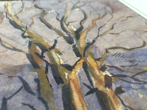 fig 1. Fred Lawson Signed Original English Watercolour Painting Yorkshire Landscape