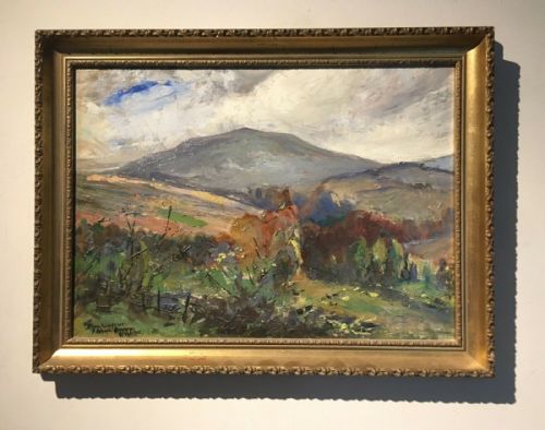 fig 1. Brenhin Fawr Wales Signed Dated 1912 Original British Antique Oil Painting