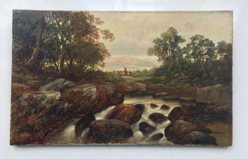 Frederick T Sibley Signed Original Antique Oil Painting Betws-y-coed North Wales
