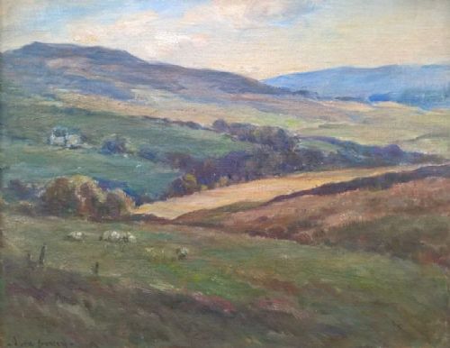 Owen Bowen (1873-1967) Signed Original Vintage Oil Painting Yorkshire Landscape