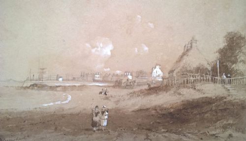 John Wilson Carmichael Signed Original Antique Watercolour Seascape Painting
