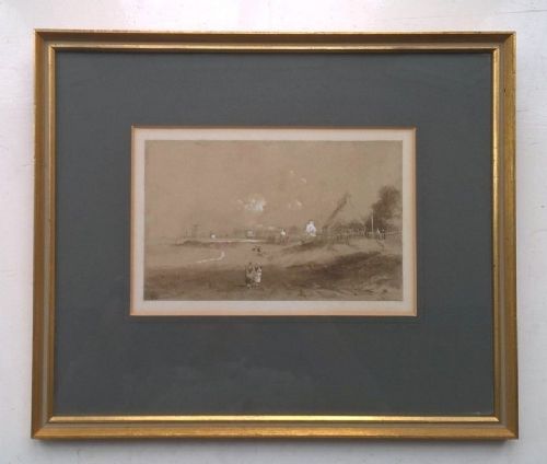 fig 1. JOHN WILSON CARMICHAEL Signed Original Antique Watercolour Seascape Painting