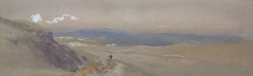 fig 1. Thomas Miles Richardson 1813-1890 Signed Original 19th Century Antique Watercolour Landscape Painting