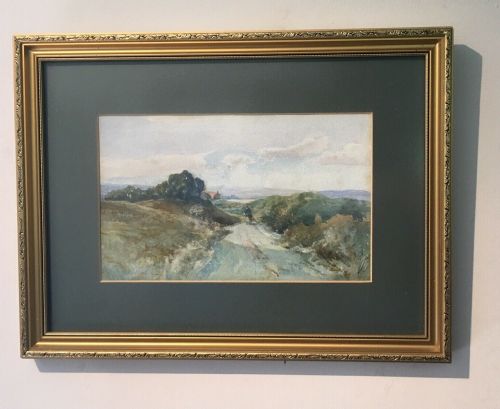 fig 1. ROBERT BUCHAN NISBET Scottish 1857-1942, Original Watercolour Landscape Painting