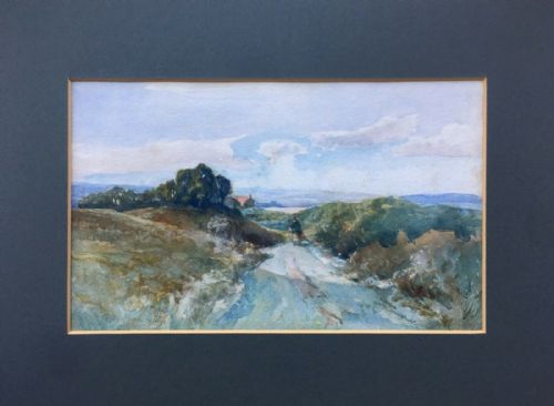 fig 2. ROBERT BUCHAN NISBET Scottish 1857-1942, Original Watercolour Landscape Painting