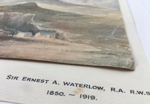 fig 1. Sir Ernest Albert Waterlow RA Original Watercolour Painting of Welsh Landscape